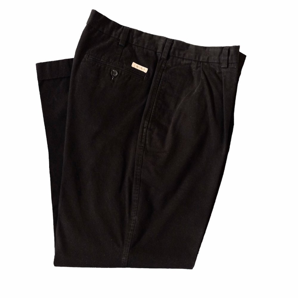 Daniel Cremieux Classics black cotton pants with cuffs 35 X 30
